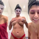mia khalifa boob slip face mask ppv video leaked 1024x686 1