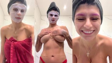 mia khalifa boob slip face mask ppv video leaked 1024x686 1