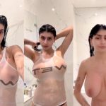 mia khalifa nude wet tank top shower onlyfans livestream leaked 1024x686 1