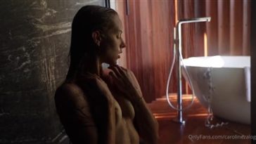 caroline zalog nude shower onlyfans video leaked