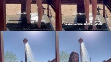 auhneesh nicole outdoor shower tease onlyfans video leaked qknrwm 364x647 1