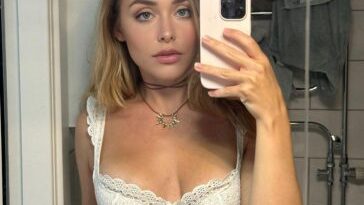 melina goransson sexy lace crop top set leaked whxvuv 364x455 1