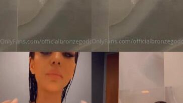 bronze goddess nude bath tease onlyfans video leaked exthoj 364x648 1