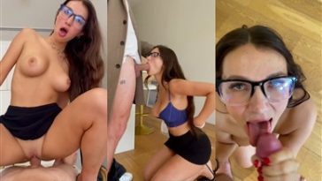 gracewearslace glasses girl facial sex tape video leaked