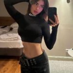 Andrea Botez Sexy Black Outfit Selfies Set Leaked 19 andrea botez sexy black outfit selfies set leaked ugxjne