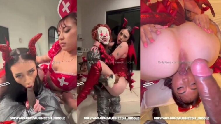 auhneesh nicole halloween threesome sextape video leaked 1024x683 1