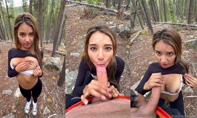 veronica diaz blowjob in forest video leaked