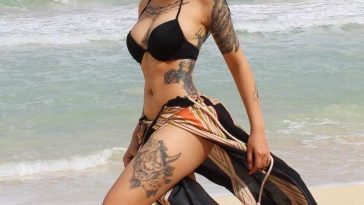 bella poarch sexy beach bikini set leaked bxwwpe