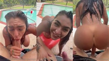 emily rinaudo pool sex tape facial video leaked