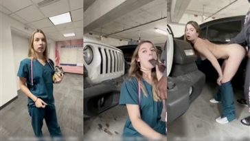 izzy swallows nurse fucks stranger in parking lot video leaked
