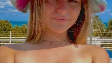 megnutt02 topless outdoor pool onlyfans video leaked cmmtah