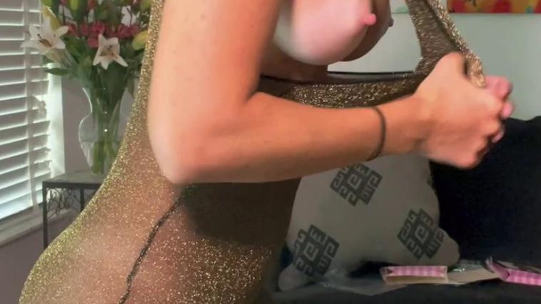 vicky stark nude glittery outfit try on onlyfans video leaked scupsr