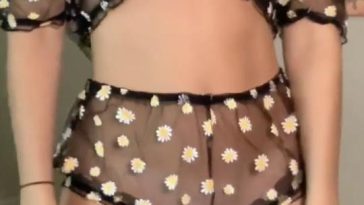 vicky stark sweet and girlie lingerie try on video rqntlv