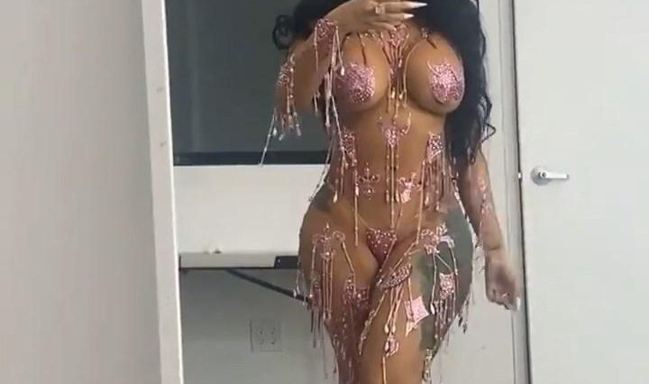 cardi b sexy bikini cosplay dance video leaked aptaje