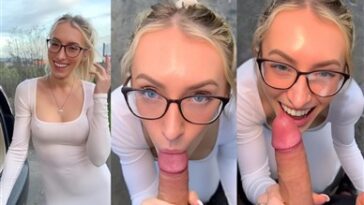 dani day outdoor blowjob and cum on glasses video leaked