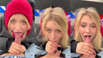littlepolishangel risky ski lift blowjob video leaked